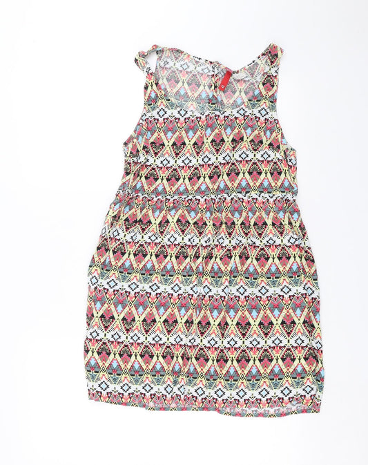 Divided by H&M Womens Multicoloured Geometric  Tank Dress  Size 12