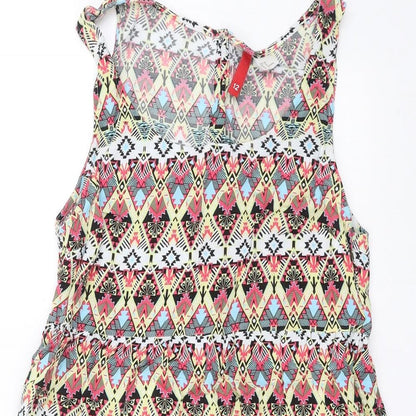 Divided by H&M Womens Multicoloured Geometric  Tank Dress  Size 12