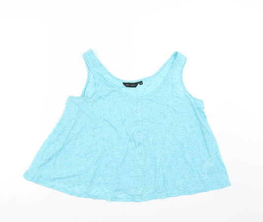 Womens UK Size 12 New Look Blue Basic Blouse