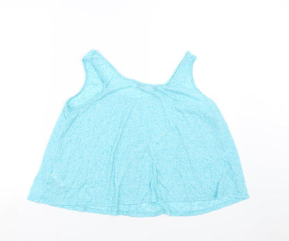Womens UK Size 12 New Look Blue Basic Blouse