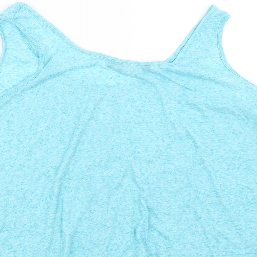 Womens UK Size 12 New Look Blue Basic Blouse