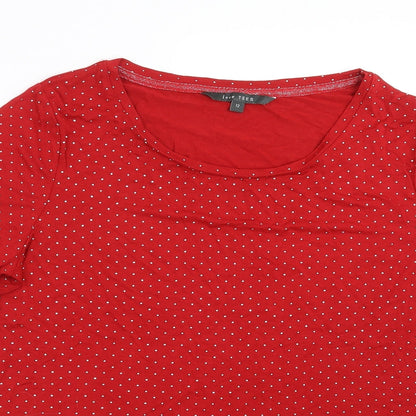 Womens UK Size 12 Love tees Red Basic T-Shirt