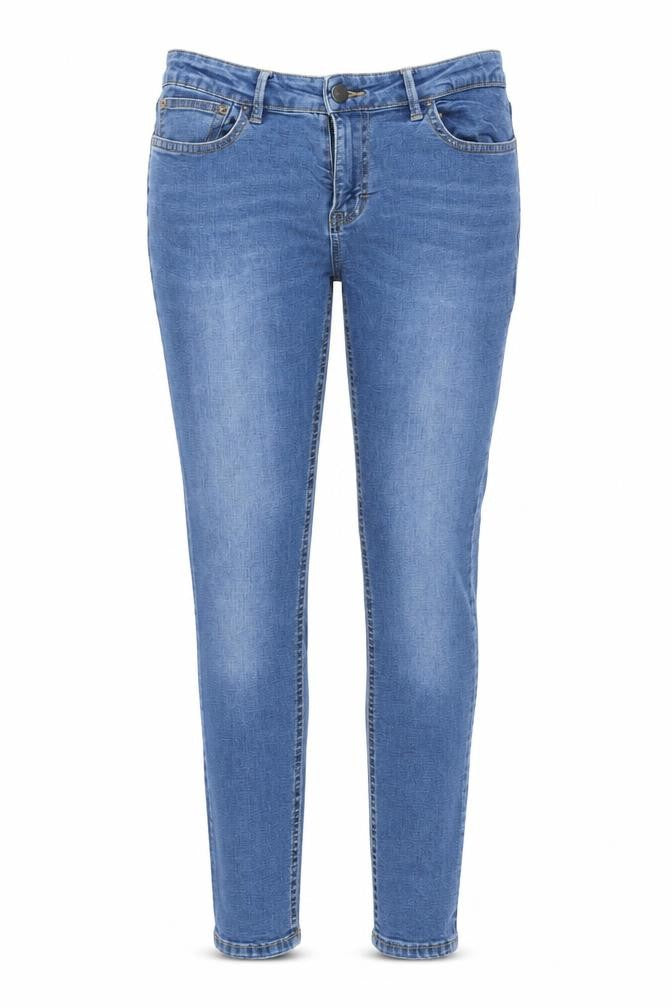 Womens UK Size 14 Waven Extra-Slim Fit Skinny Blue Jeans