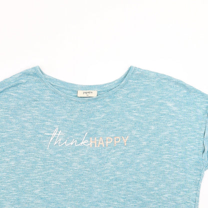 Papaya Womens Blue  Knit Pullover Jumper Size 20  - Think Happy