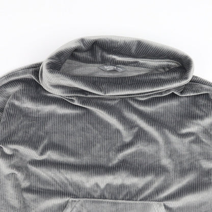 Nutmeg Womens Grey Striped  Pullover Jumper Size 12