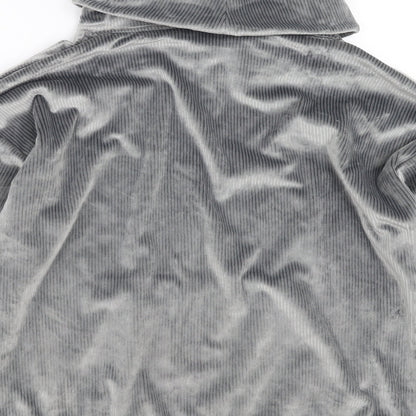 Nutmeg Womens Grey Striped  Pullover Jumper Size 12