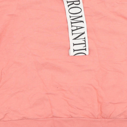Topshop Womens Pink   Pullover Sweatshirt Size 10