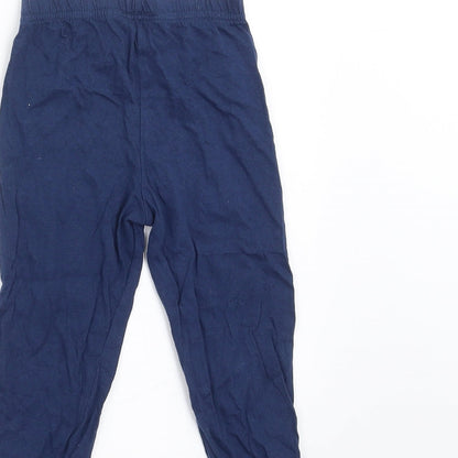 Disney Baby Baby Blue Solid   Pyjama Pants Size 12-18 Months  - Christmas Mickey Mouse
