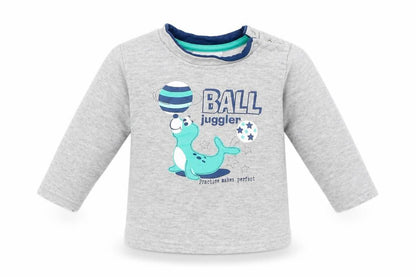 Ergee Baby Grey   Pullover Jumper Size 6-9 Months  - Seal
