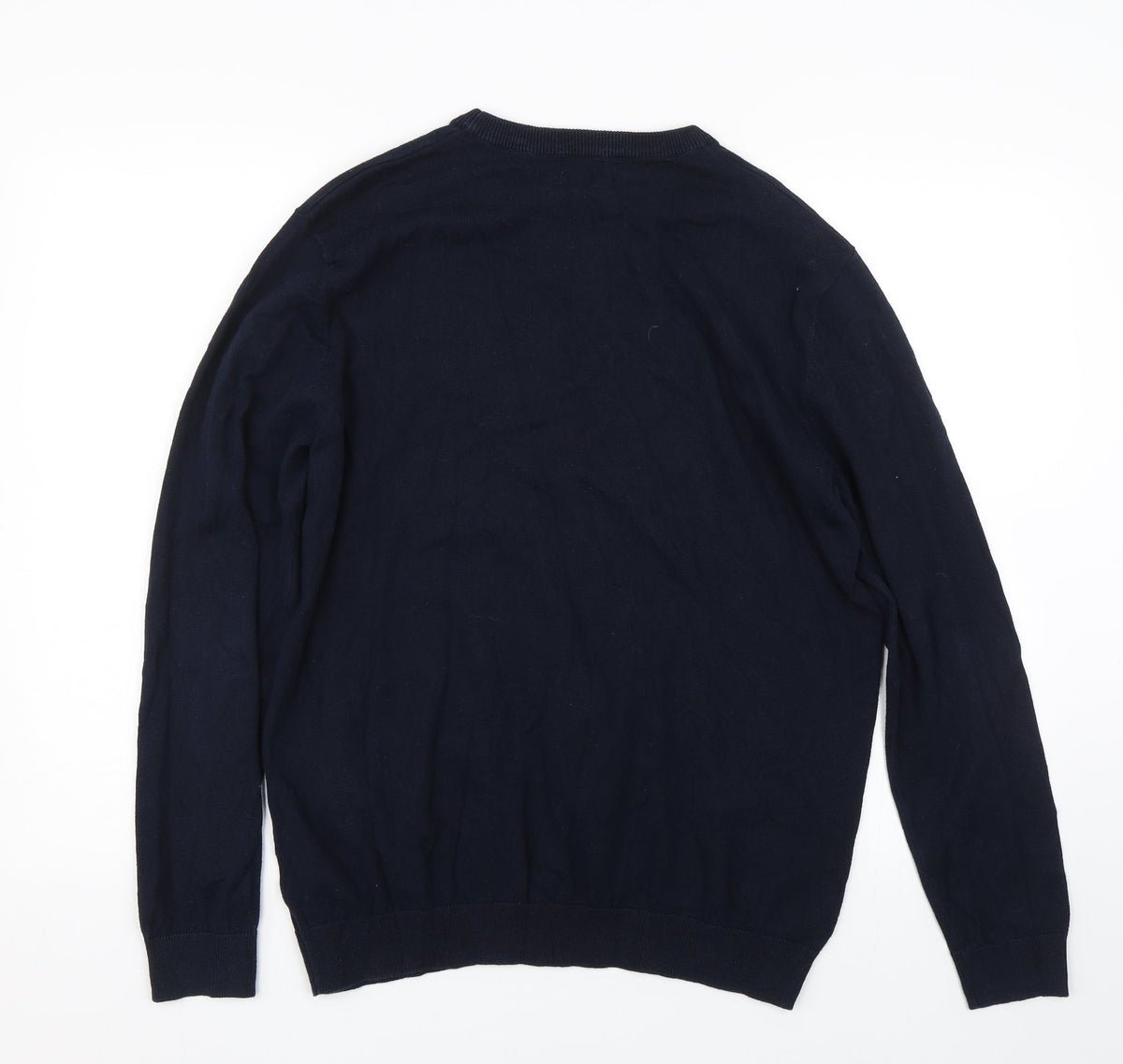 Back view of ACW men’s blue jumper, size L