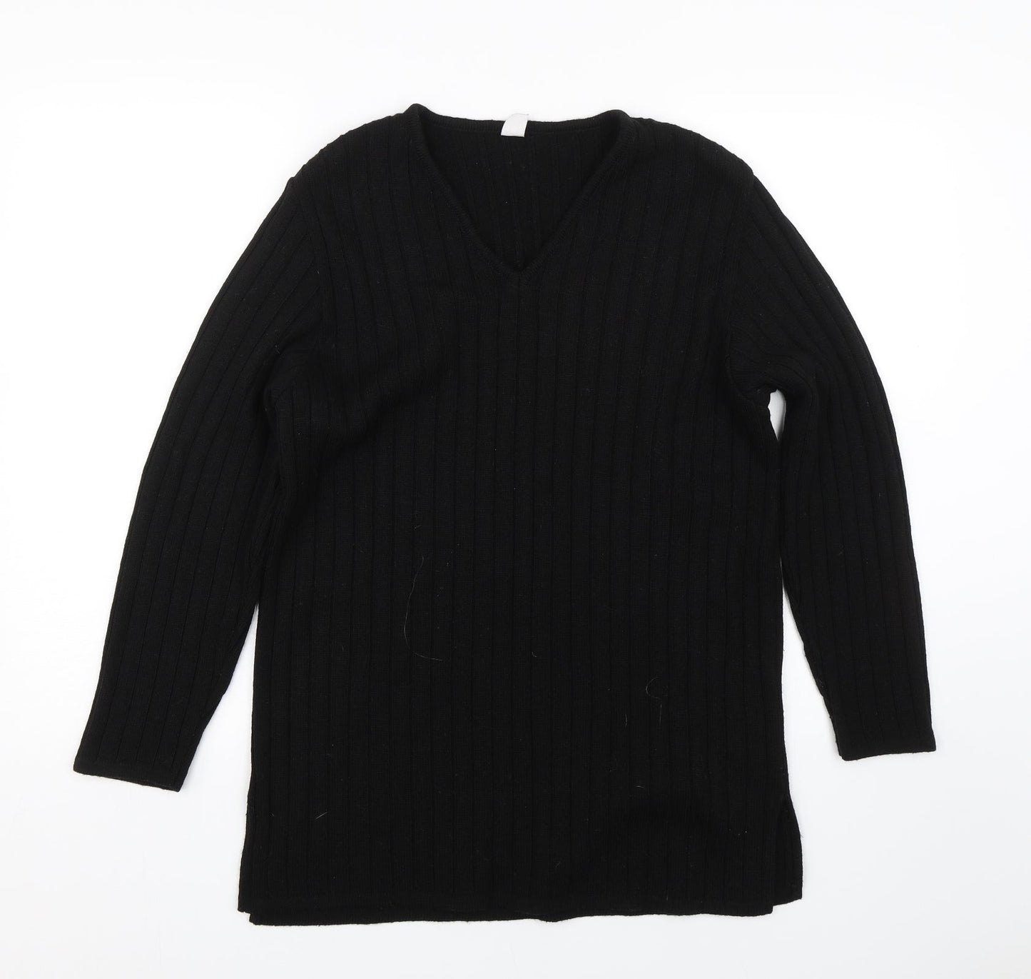 Womens UK Size 10 Preworn Black Pullover Jumper