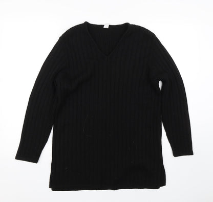 Womens UK Size 10 Preworn Black Pullover Jumper
