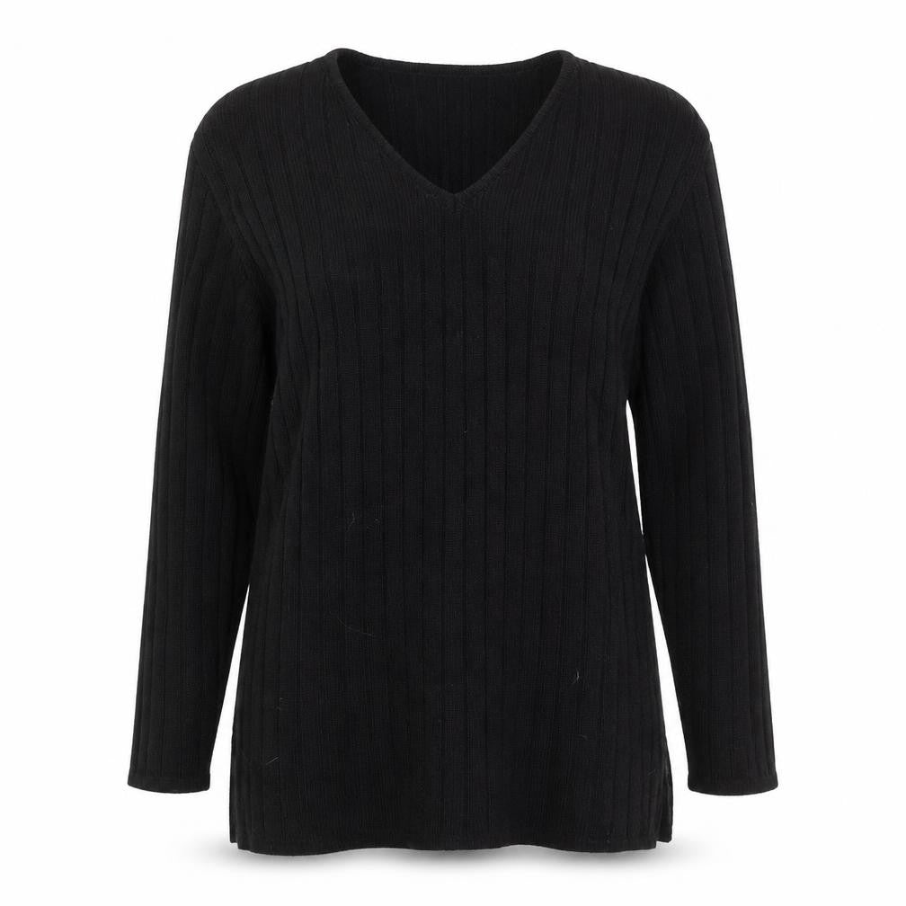 Womens UK Size 10 Preworn Black Pullover Jumper
