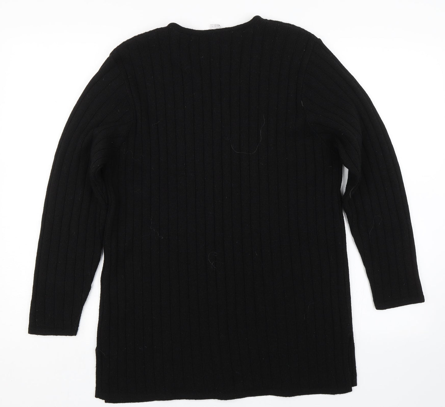 Womens UK Size 10 Preworn Black Pullover Jumper