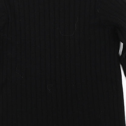 Womens UK Size 10 Preworn Black Pullover Jumper