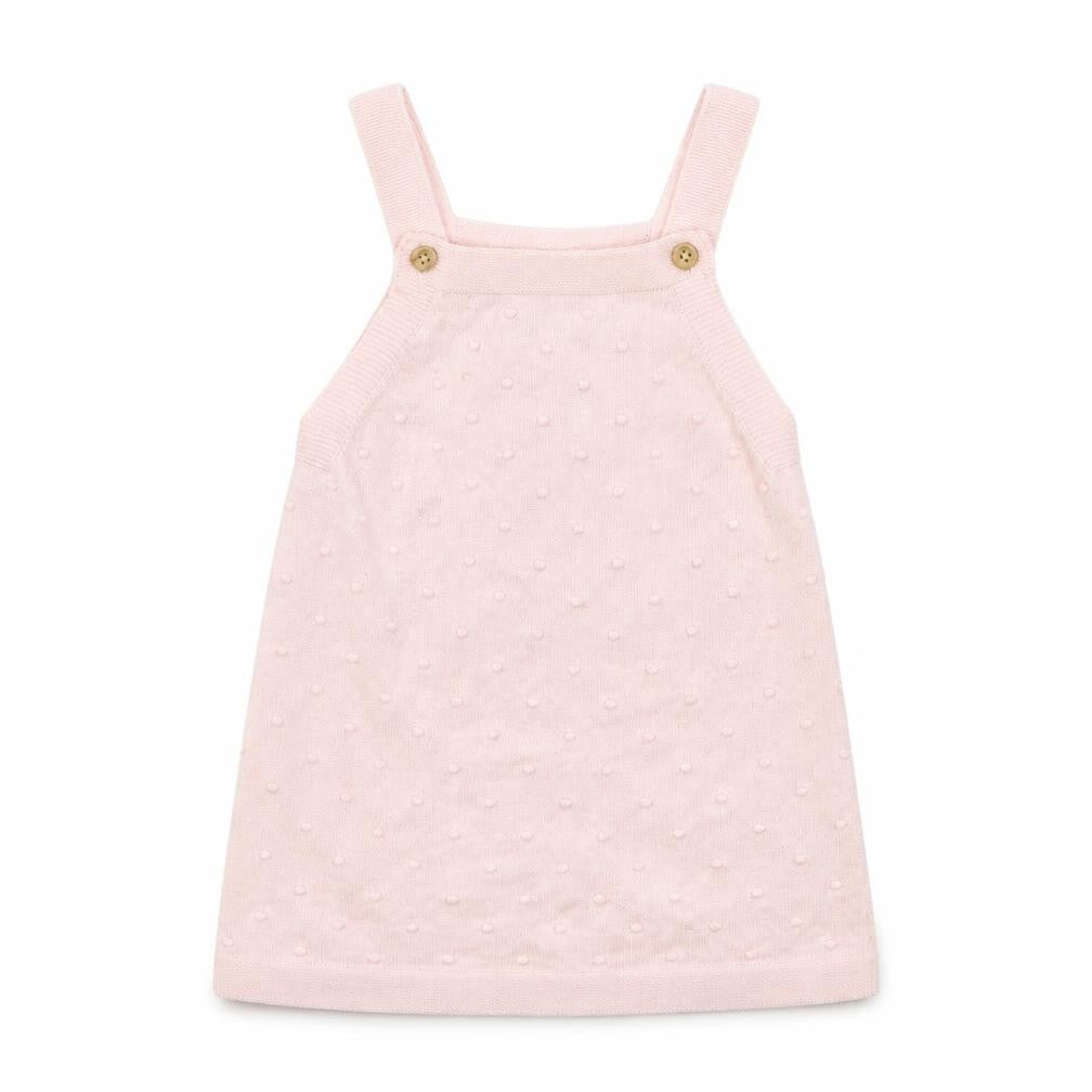 F&F Girls Pink Polka Dot  Tank Dress  Size 9-12 Months