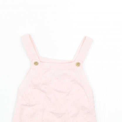 F&F Girls Pink Polka Dot  Tank Dress  Size 9-12 Months