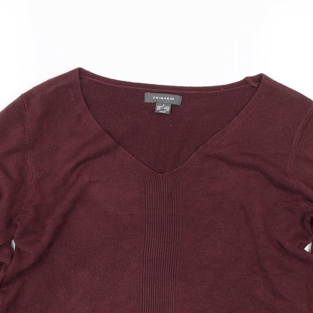 Primark Womens Purple Striped  Pullover Jumper Size S