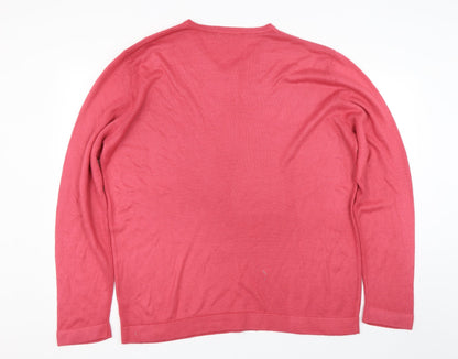 Womens UK Size XL BHS Pink Pullover Jumper