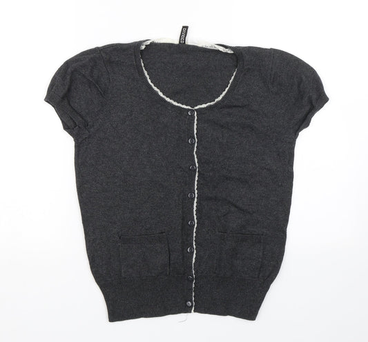 Womens UK Size 12 H&M Grey Cardigan Jumper