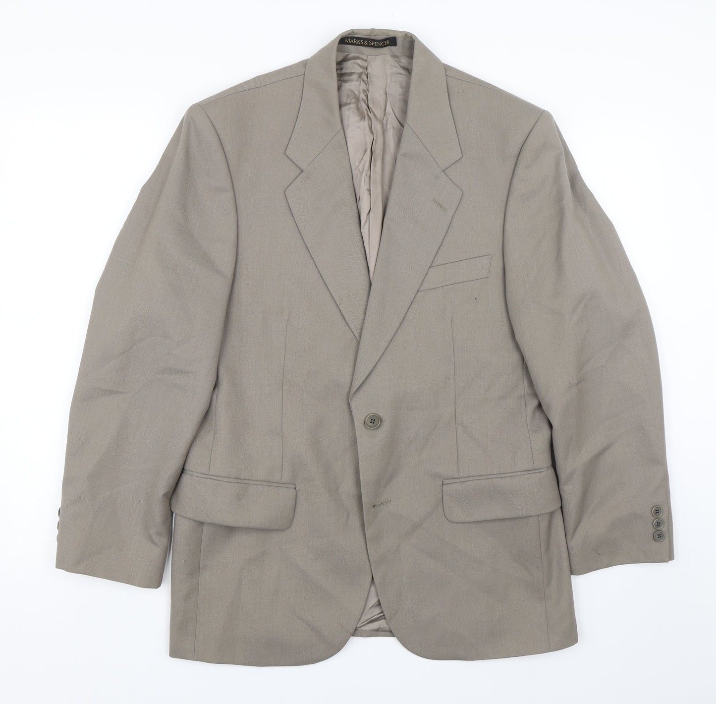 Mens UK Size 36 M&S Regular Brown Suit Jacket