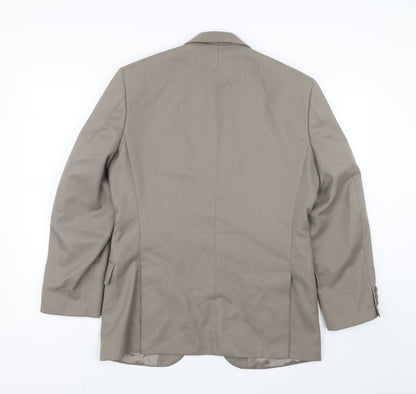 Mens UK Size 36 M&S Regular Brown Suit Jacket