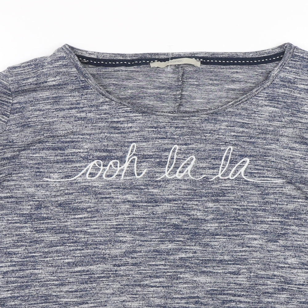 George Womens Blue Striped  Pullover Jumper Size 16