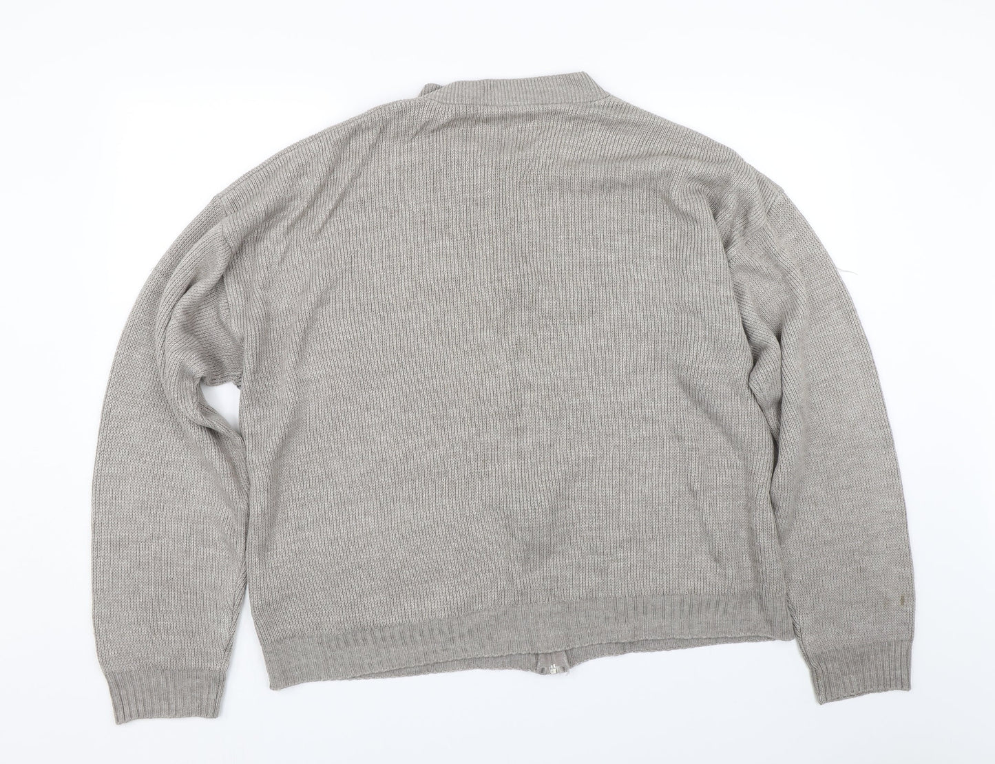 Premier man Mens Brown Argyle/Diamond  Full Zip Jumper Size XL