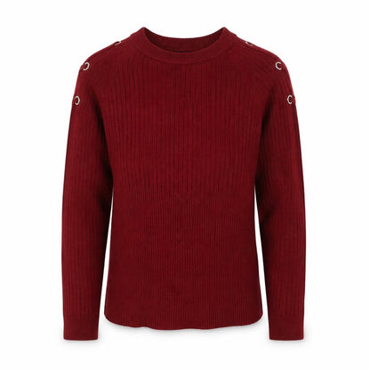 Matalan Girls Red Striped  Pullover Jumper Size 10 Years