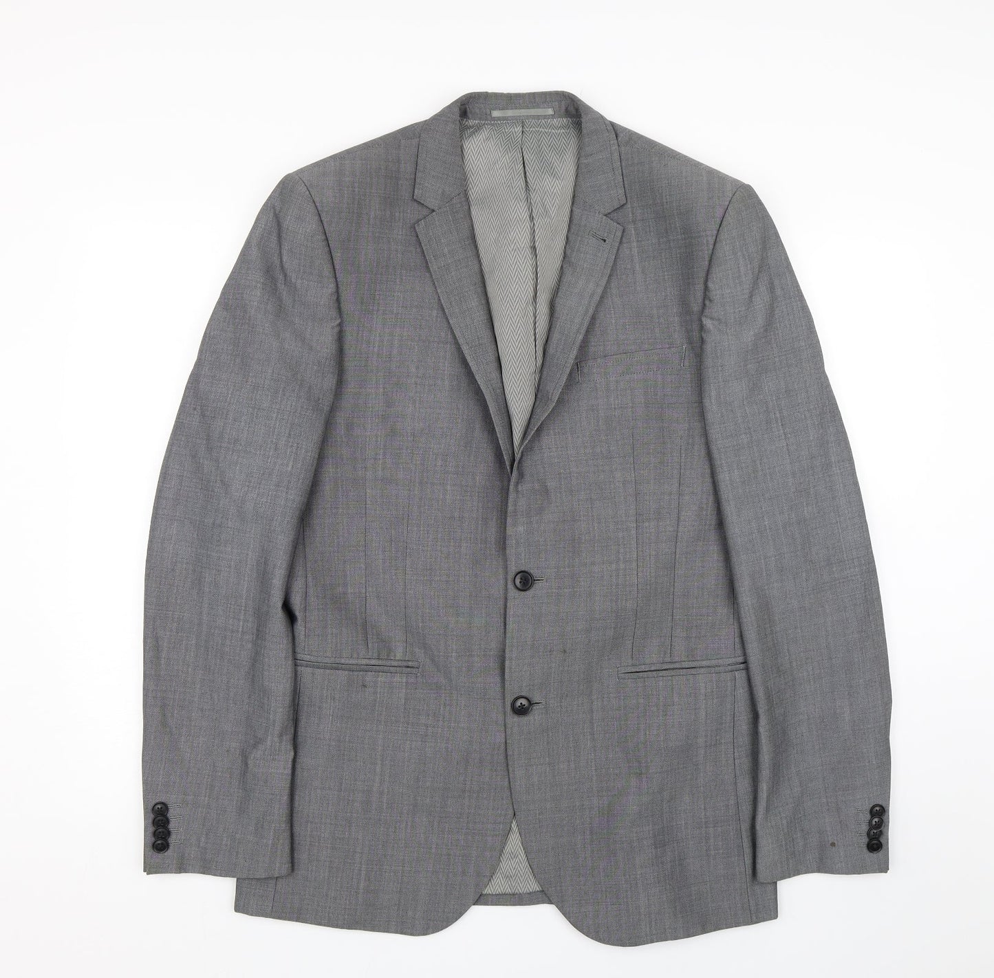 Mens UK Size 38 NEXT Regular Grey Suit Jacket