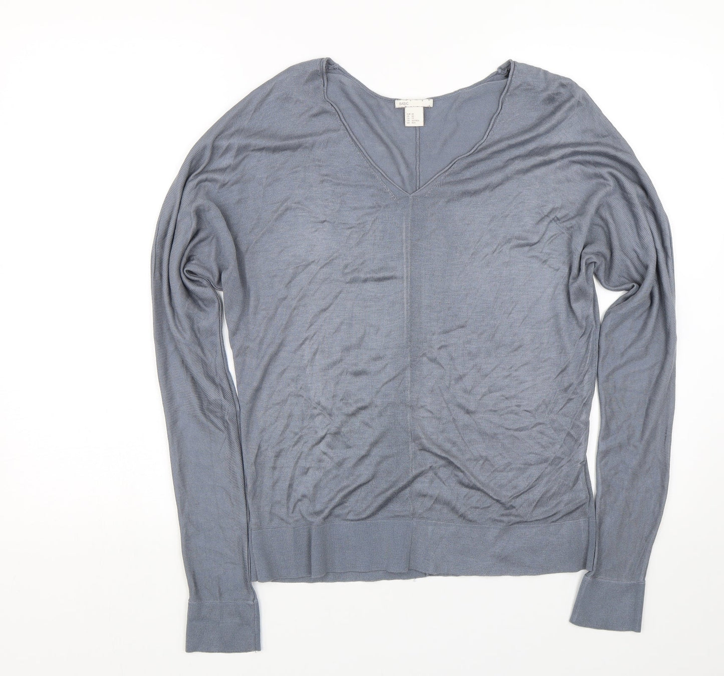 Womens UK Size XS M&S Blue Pullover Jumper