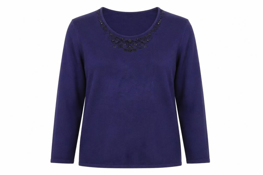 Womens UK Size 18 M&S Purple Pullover Jumper