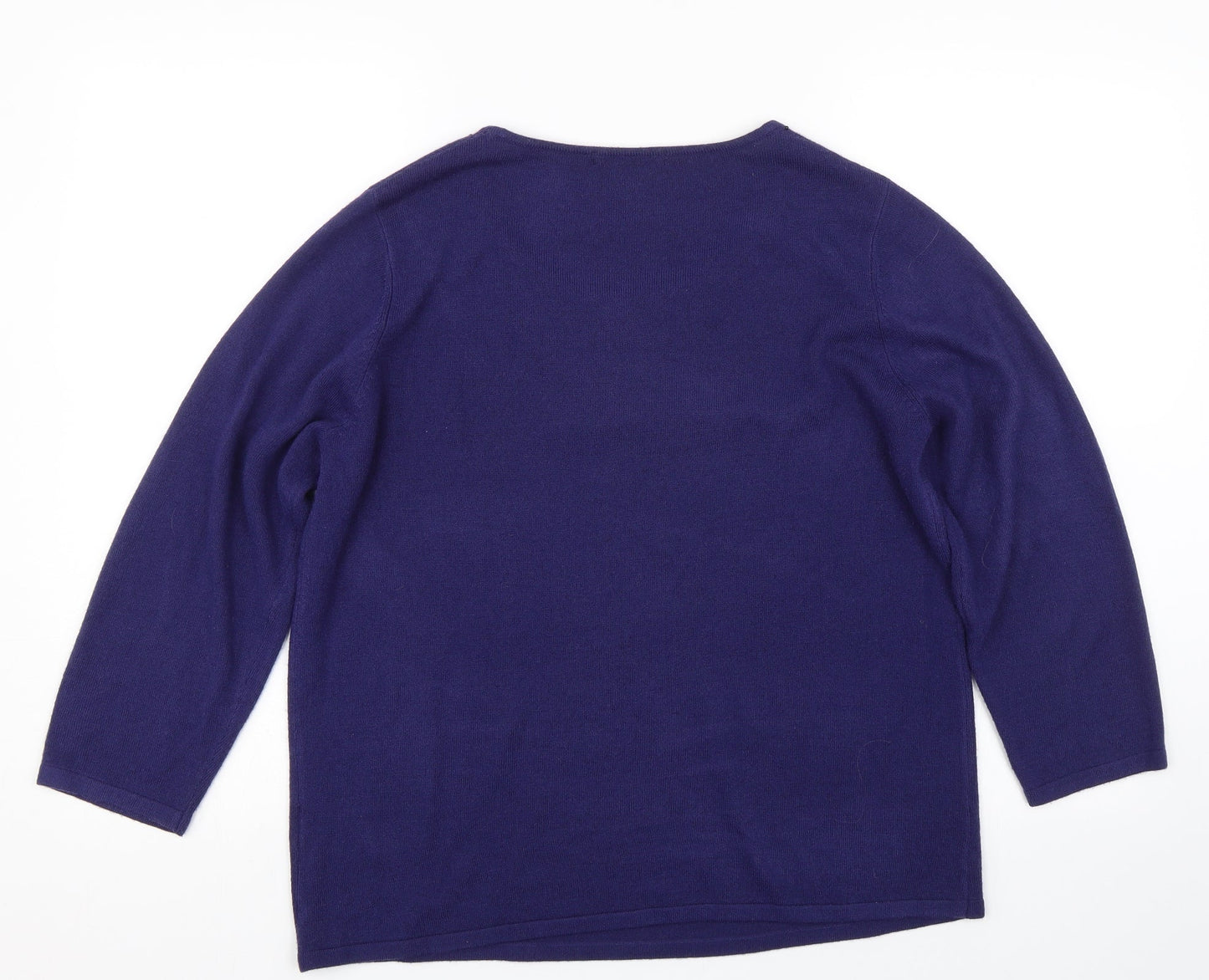 Womens UK Size 18 M&S Purple Pullover Jumper