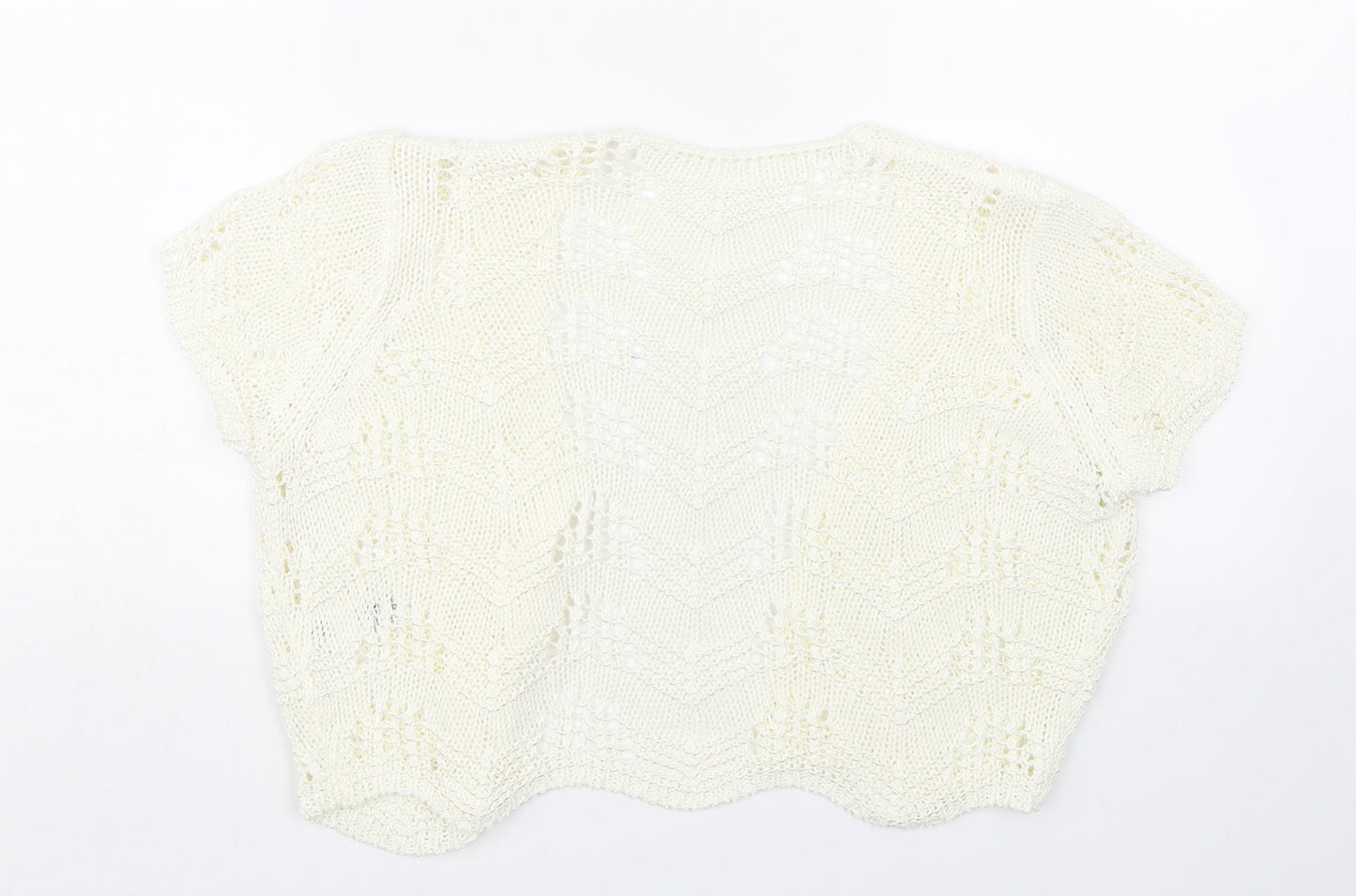 Womens UK Size 14 Per Una Beige Cape Jumper