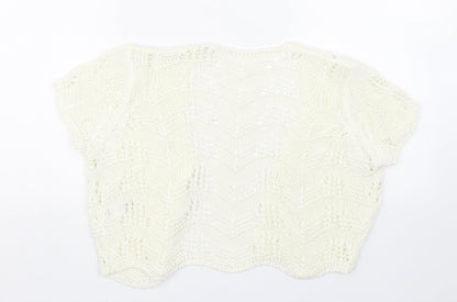 Womens UK Size 14 Per Una Beige Cape Jumper