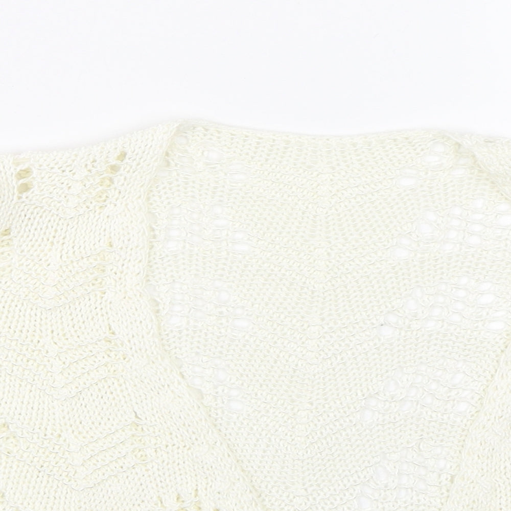 Womens UK Size 14 Per Una Beige Cape Jumper