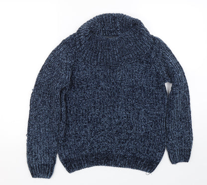 Nutmeg Womens Blue   Pullover Jumper Size 8