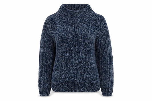 Womens UK Size 8 Nutmeg Blue Pullover Jumper