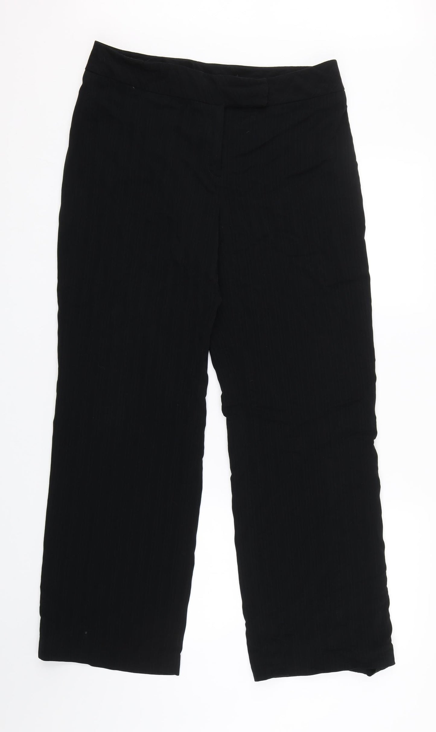 Womens UK Size 14 AMARANTO Regular Fit  Black Trousers