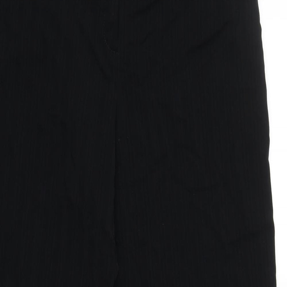 Womens UK Size 14 AMARANTO Regular Fit  Black Trousers