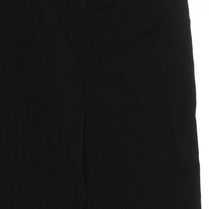 Womens UK Size 14 AMARANTO Regular Fit  Black Trousers
