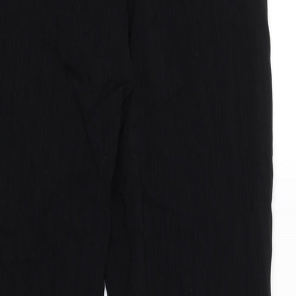 Womens UK Size 14 AMARANTO Regular Fit  Black Trousers
