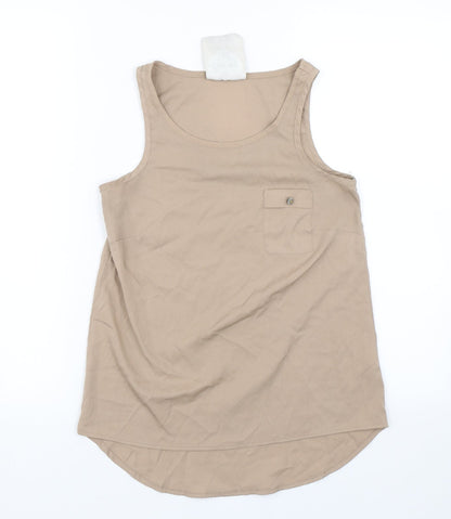 Womens UK Size 6 Atmosphere Brown Basic Tank