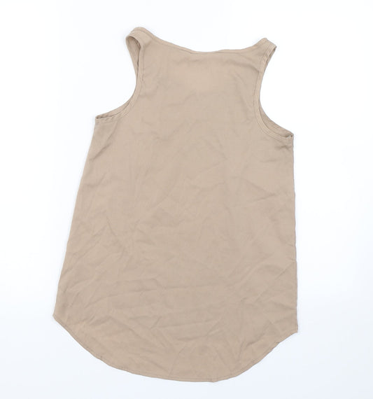 Womens UK Size 6 Atmosphere Brown Basic Tank