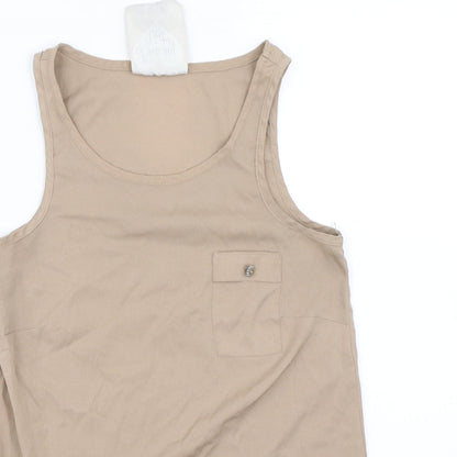 Womens UK Size 6 Atmosphere Brown Basic Tank