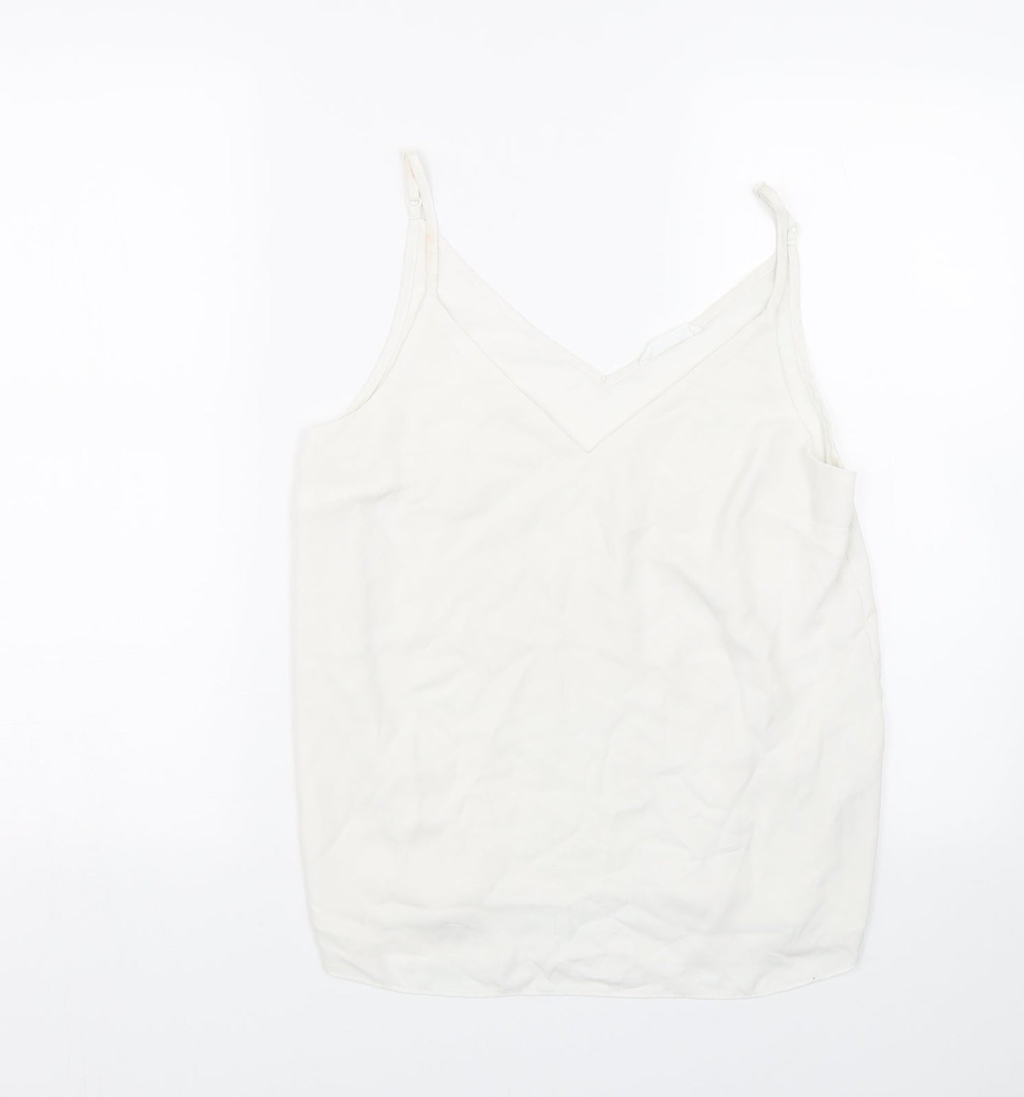 Primark Womens White   Cropped Tank Size 10