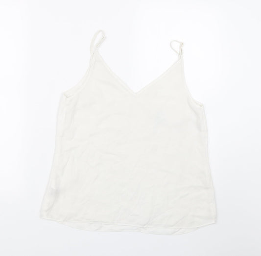 Primark Womens White   Cropped Tank Size 10