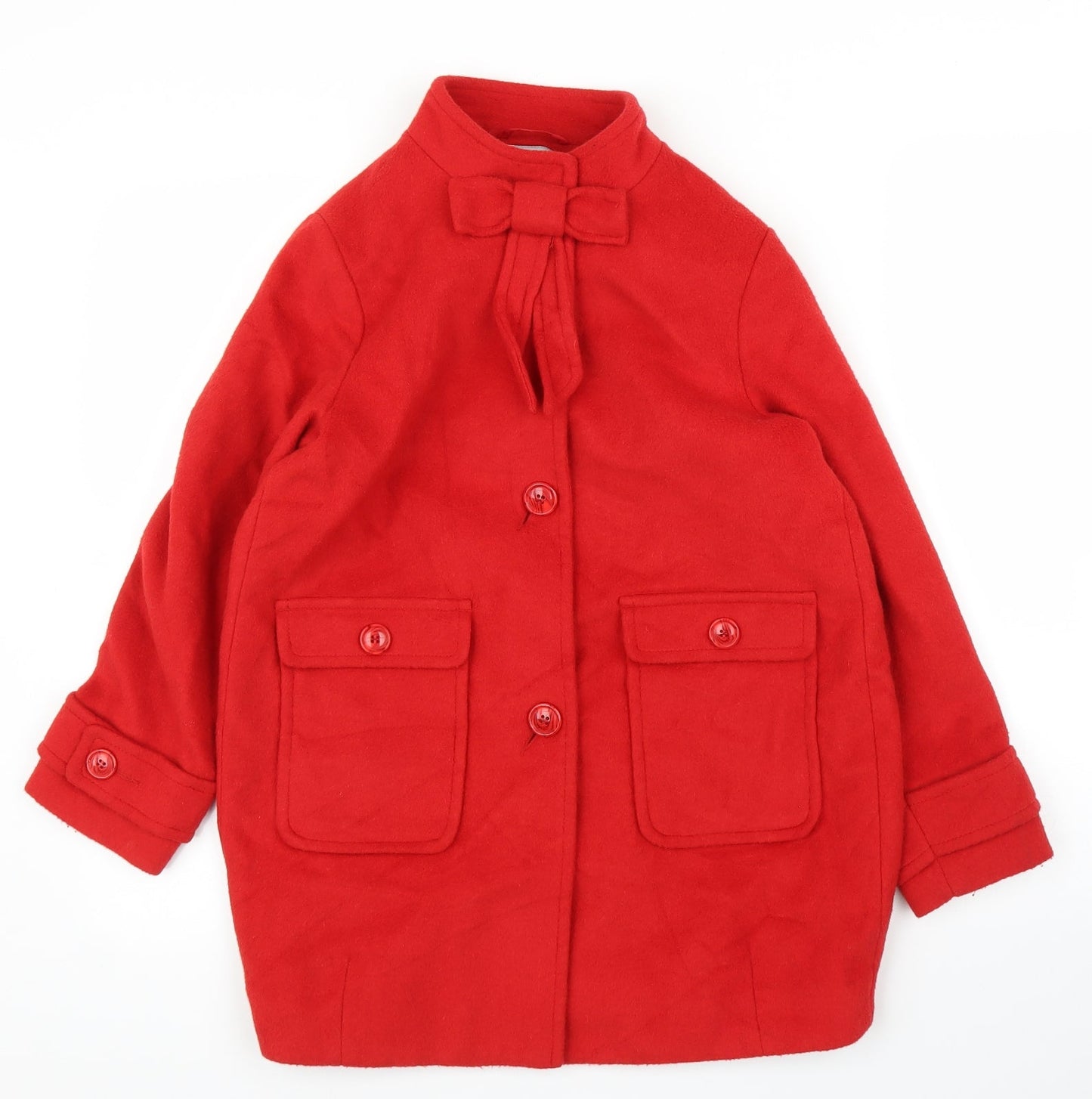 Womens UK Size M NEXT Red Overcoat