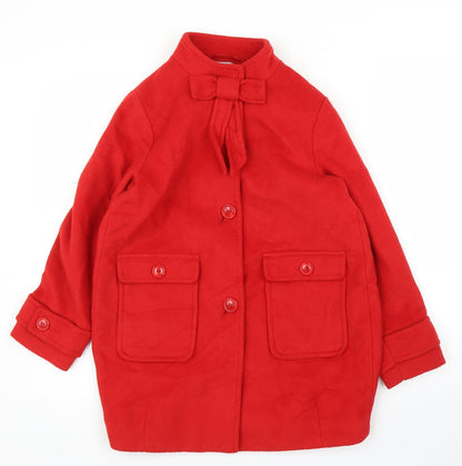 Womens UK Size M NEXT Red Overcoat