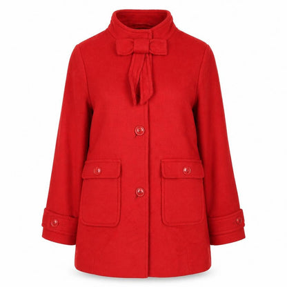 Next Womens Red   Overcoat Coat Size M